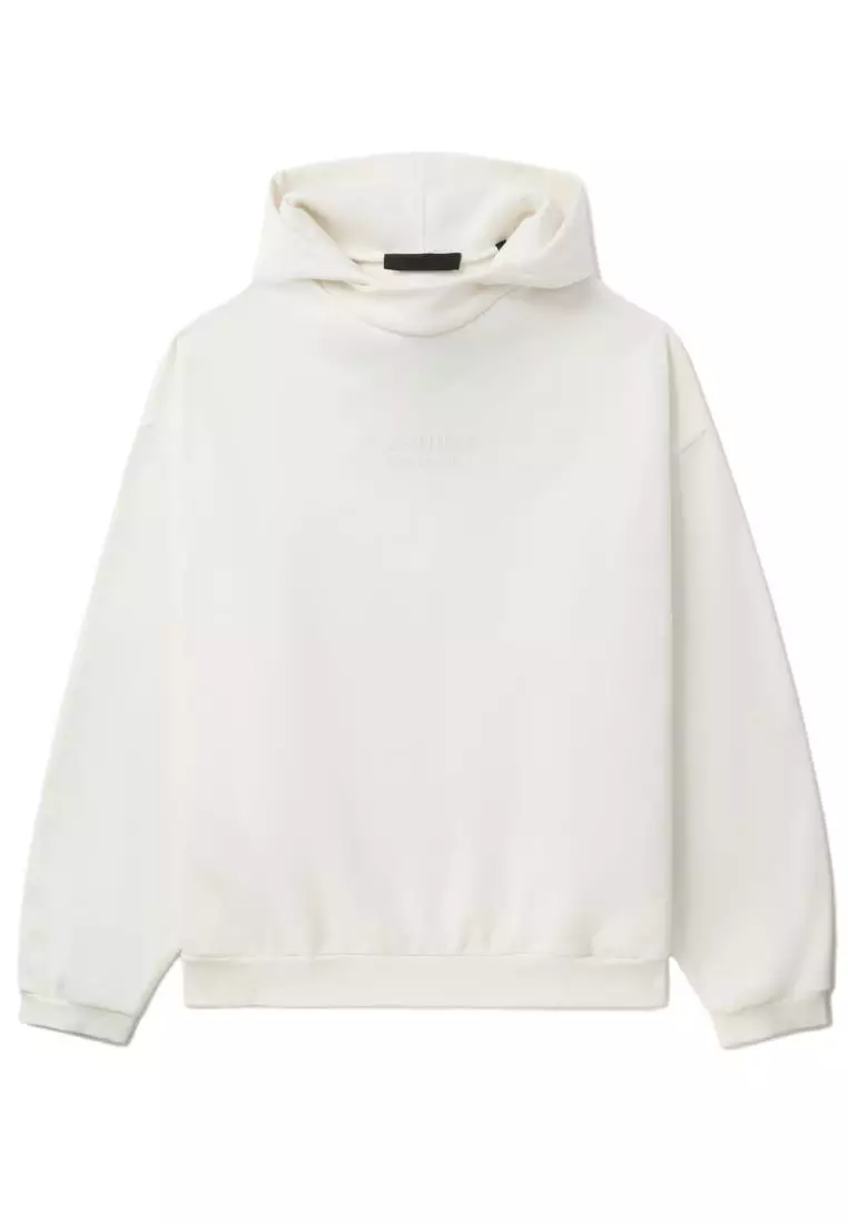 White hotsell logo hoodie
