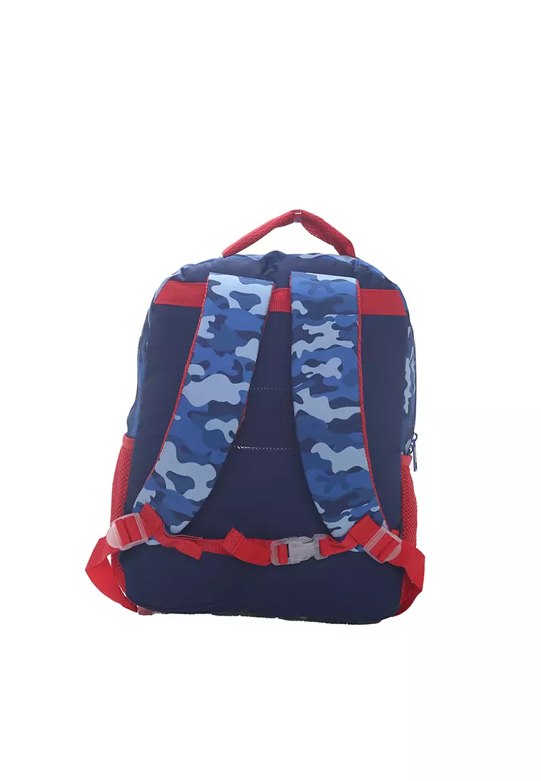 Tas Ransel Anak Motif Shark Ikan Hiu Medium Biru 35x30 cm