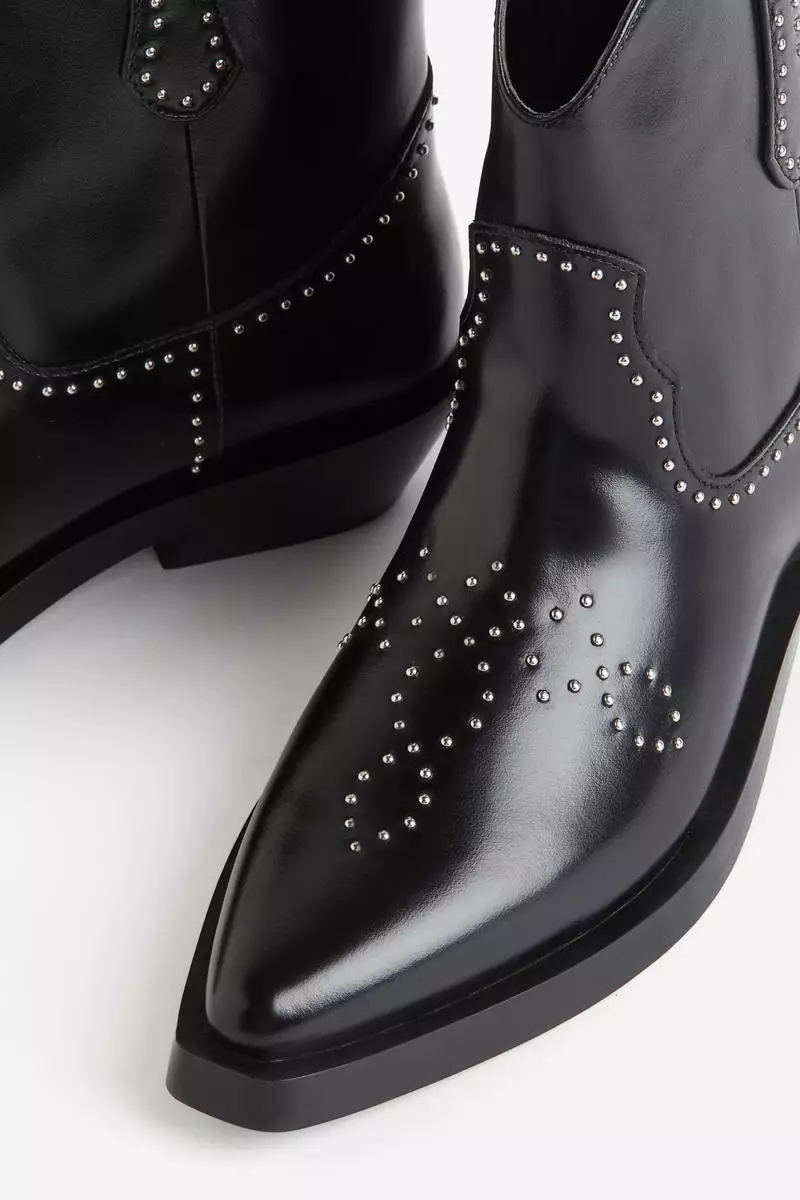 Studded cowboy boots