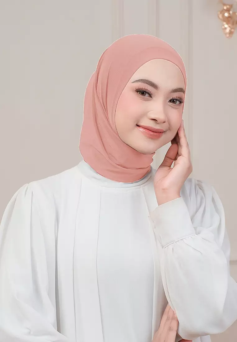 HIJAB INSTAN QIARA - LIGHT SALMON