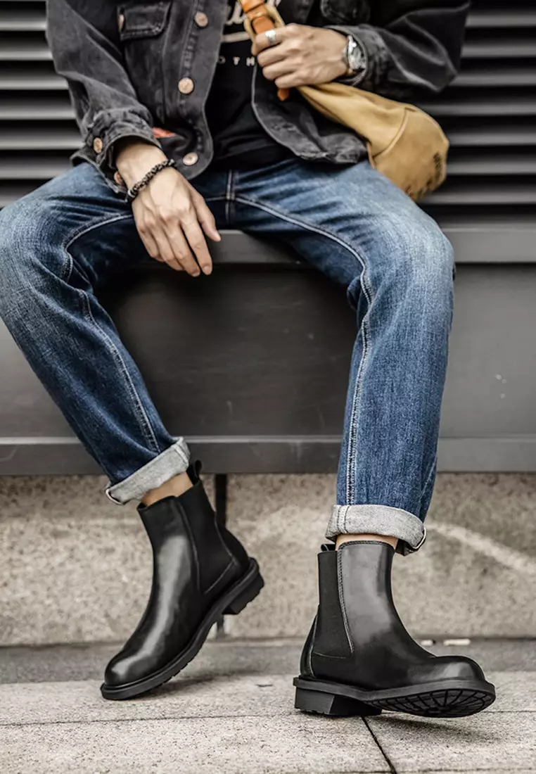 Cowhide chelsea boots 2025