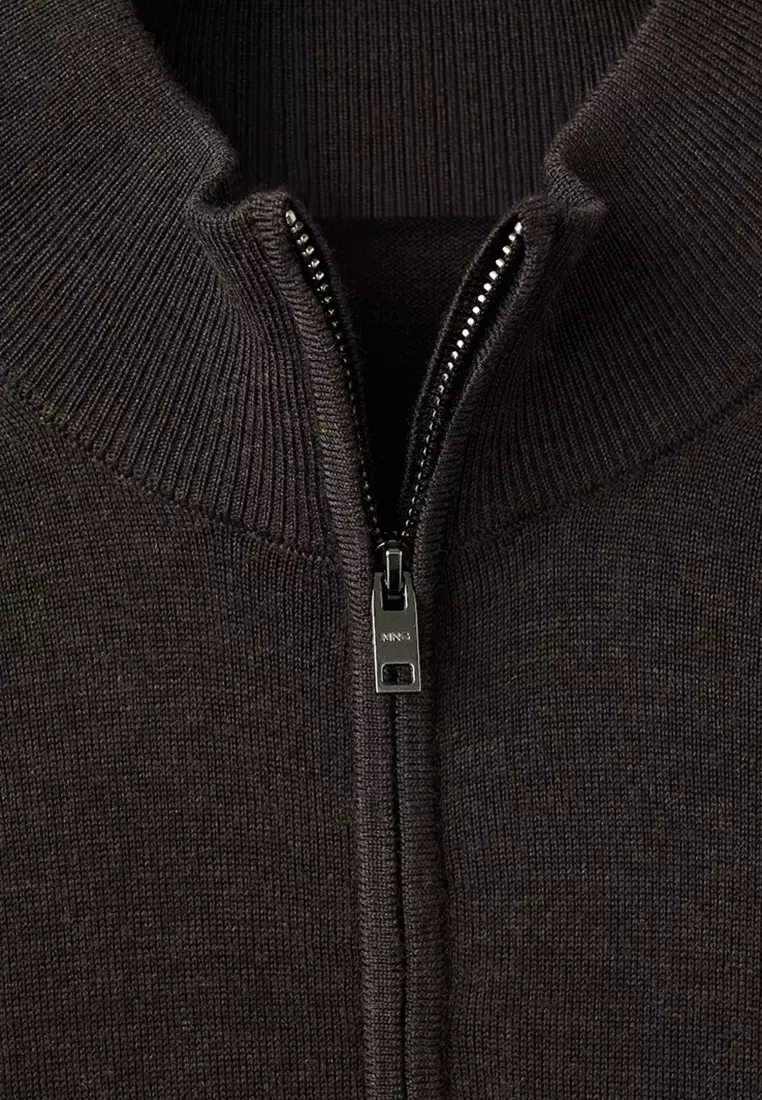 Buy MANGO Man Zip Neck Sweater 2026 Online | ZALORA