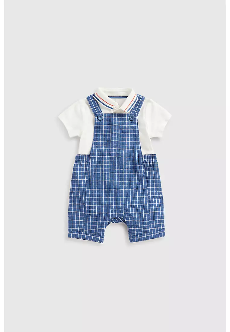 Mothercare Bibshorts, Bodysuit and Sun Hat Outfit