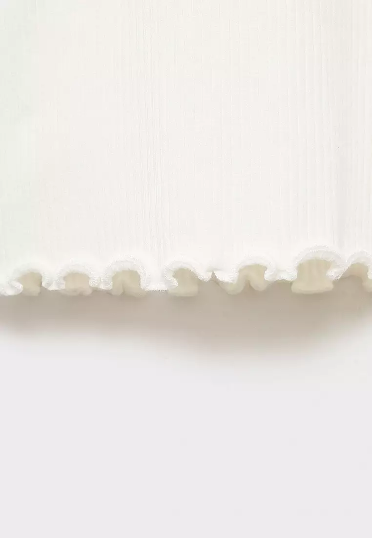 Ribbed Mock Neck Top