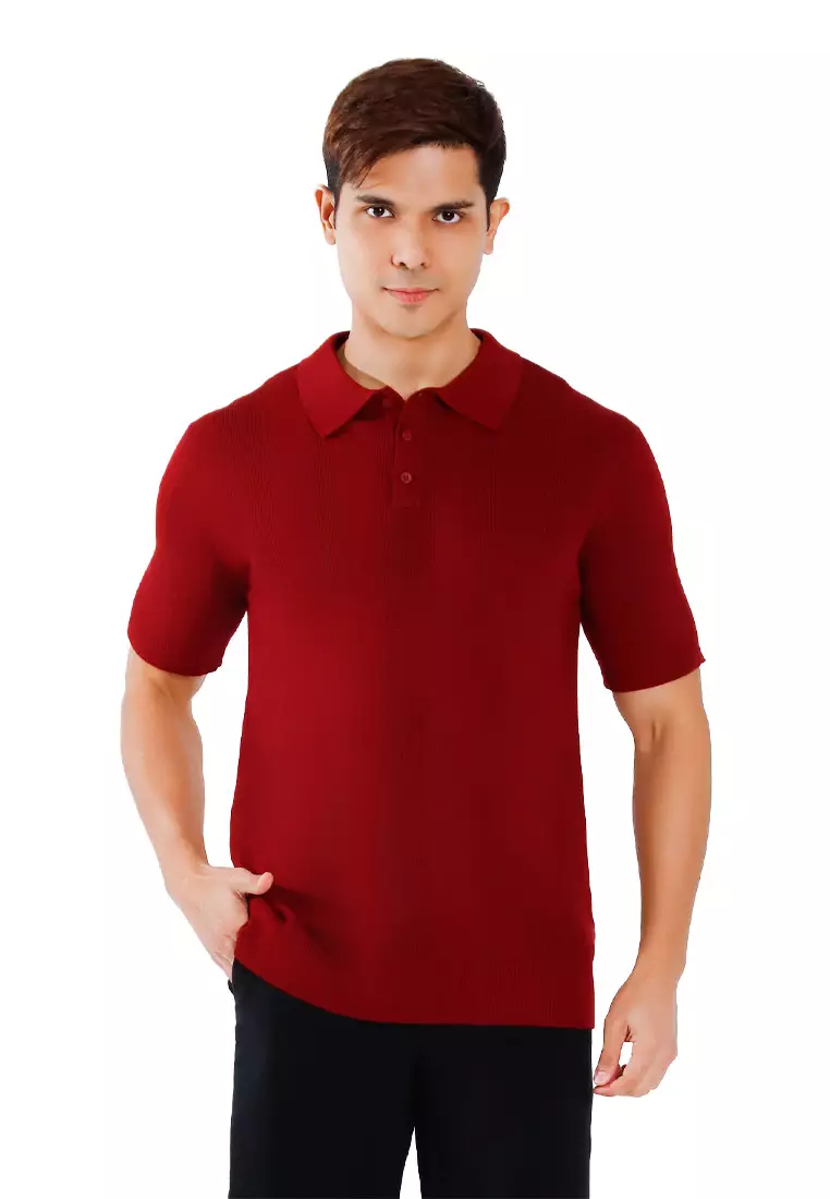 Forest Fancy Knitted Collar Shirts Men Sweater Men Knitwear | Baju Sweater Lelaki Knitwear - 621408-56