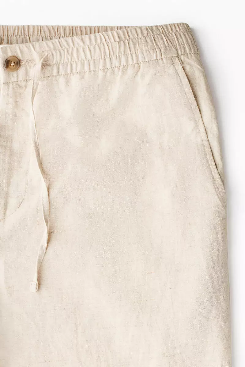 Regular Fit Linen-blend trousers