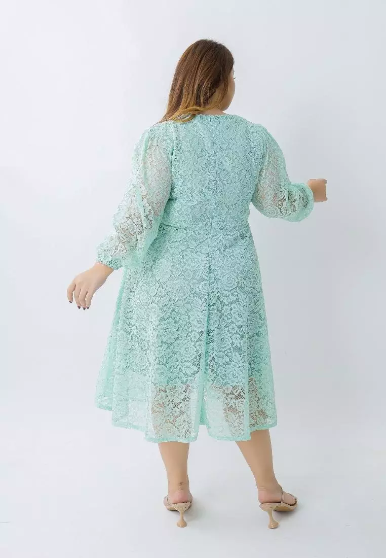 Plus Size Dress Hye Ji Mint