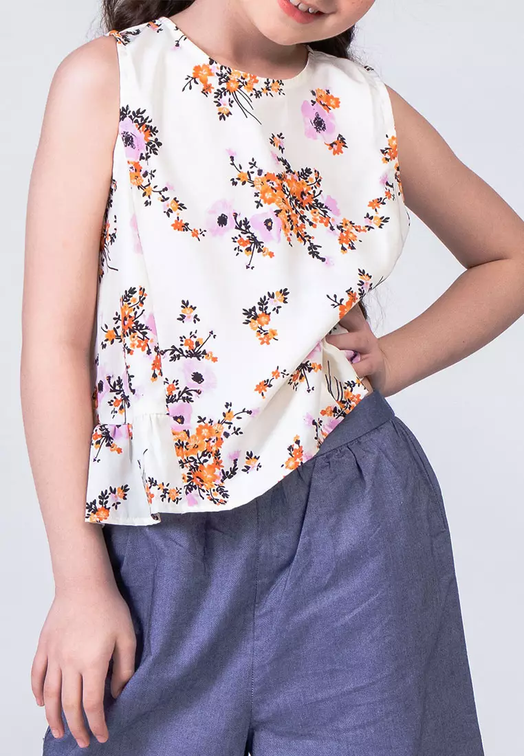 Treehouse Kids Heather Sleeveless Top for Girls