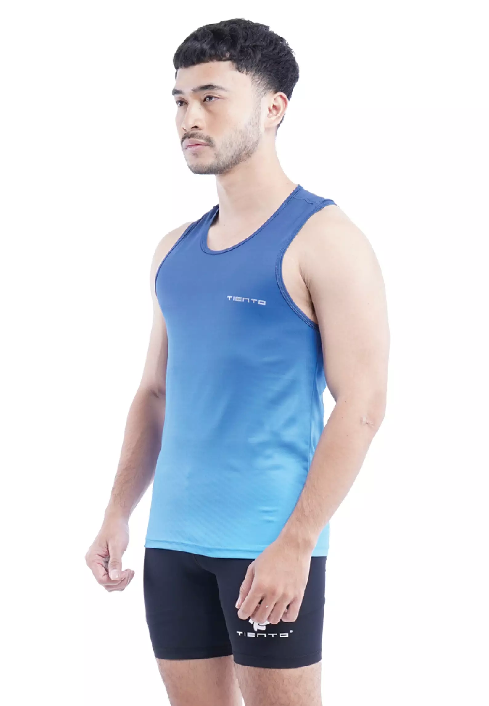 Tiento Jersey Running Baju Olahraga Lari Pria Singlet Lekbong Kaos Dryfit Xceleration Men