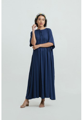 EESOME blue and navy YURA MAXI DRESS BLUE 47897AAA351D8AGS_1