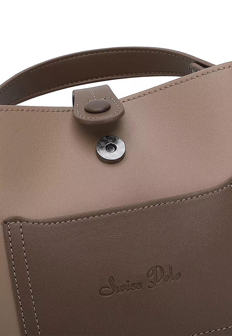 Women's Top Handle Bag / Sling Bag / Crossbody Bag - Khaki