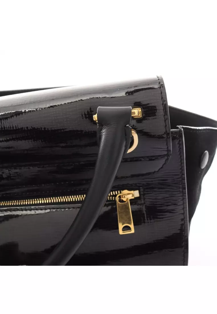 Celine patent leather bag top