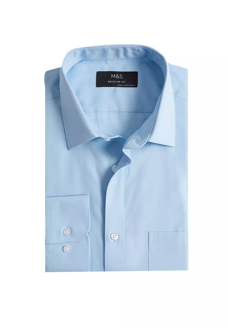 Regular Fit Cotton Blend Shirt