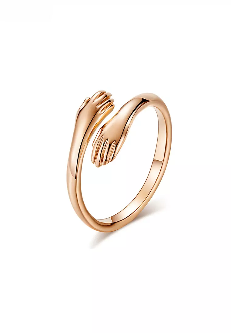 Rose gold hug ring clearance