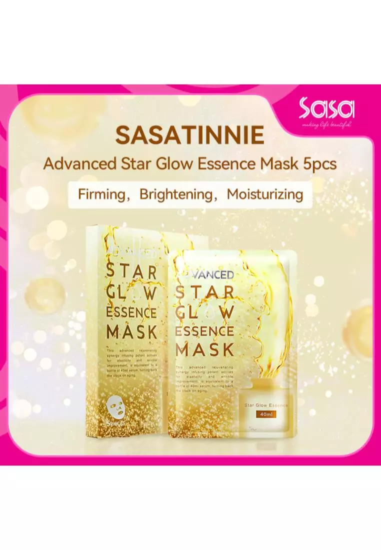 SASATINNIE Advanced Star Glow Essence Mask 5piece