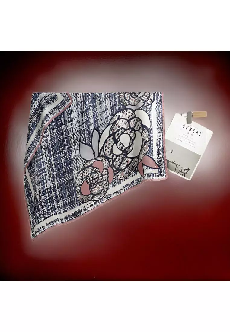 Luxury Silk Ladies' Large Scarf, Sun-Proof Crepe Satin, Premium Souvenir.