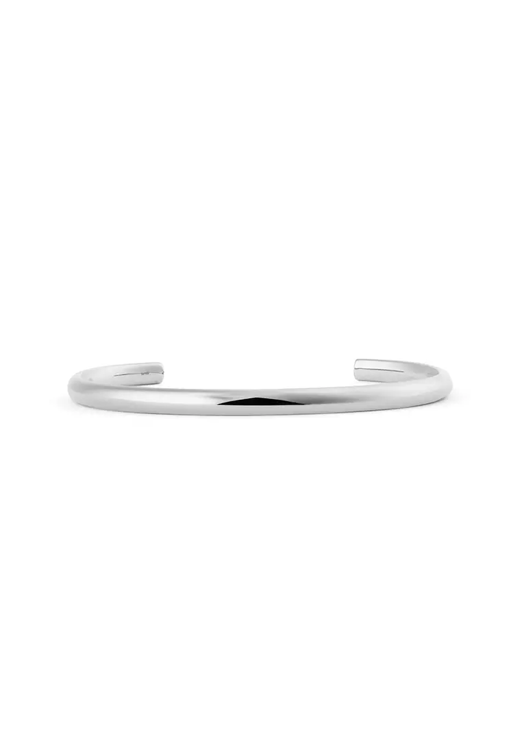 Classic Arch Cuff Silver 4mm - Unisex Bracelet for women and men stainless steel Bracelet DW Official Authentic Original
