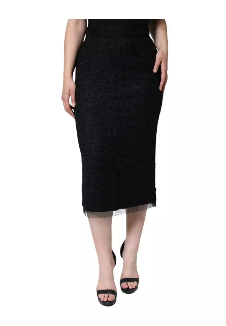 網上選購Dolce & Gabbana High Waist Midi Pencil Skirt with