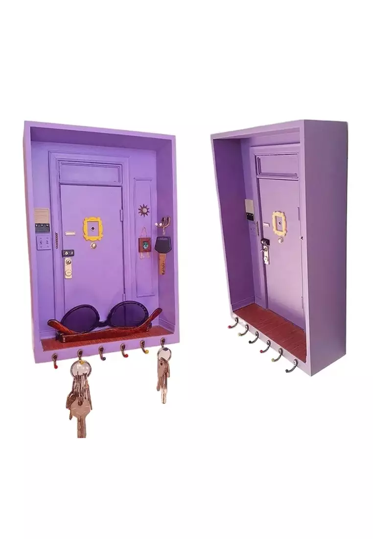 Buy Kiddie Cave Purple Door Key Organizer Friends Door Key Holder Keychain Holder Friends