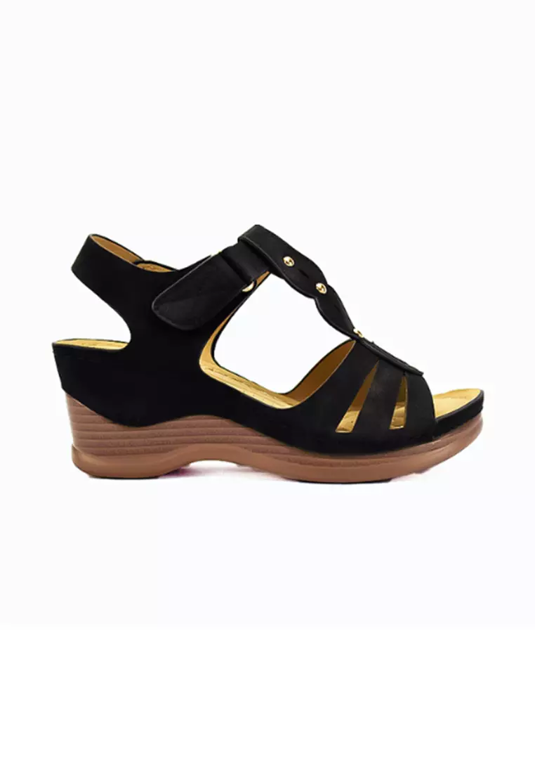 Discount on Mario D' boro Runway  shoes - SKU: Women's Wedge Sandals LX 27064 Black C51 C58