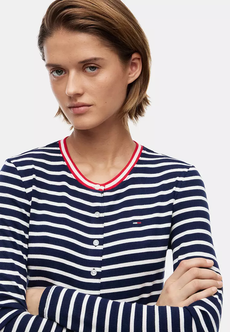Slim Jersey Cardigan - Tommy Jeans