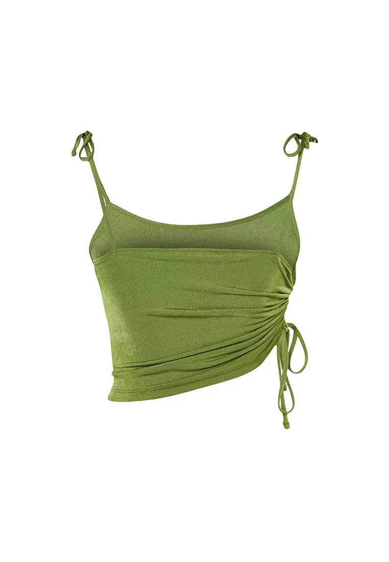 Ruched Crop Cami Top