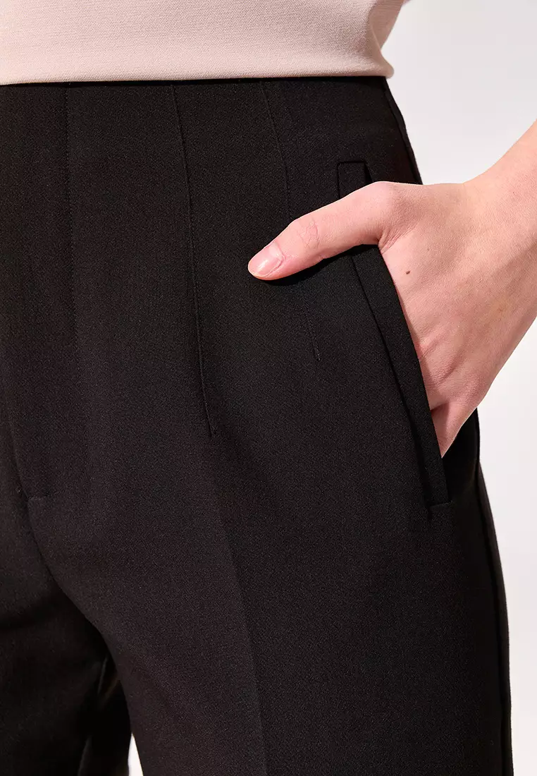 Black Tapered Casual Pants