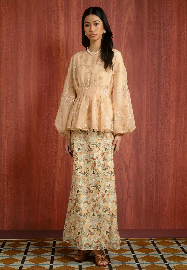 ELLIE KURUNG PEPLUM SET