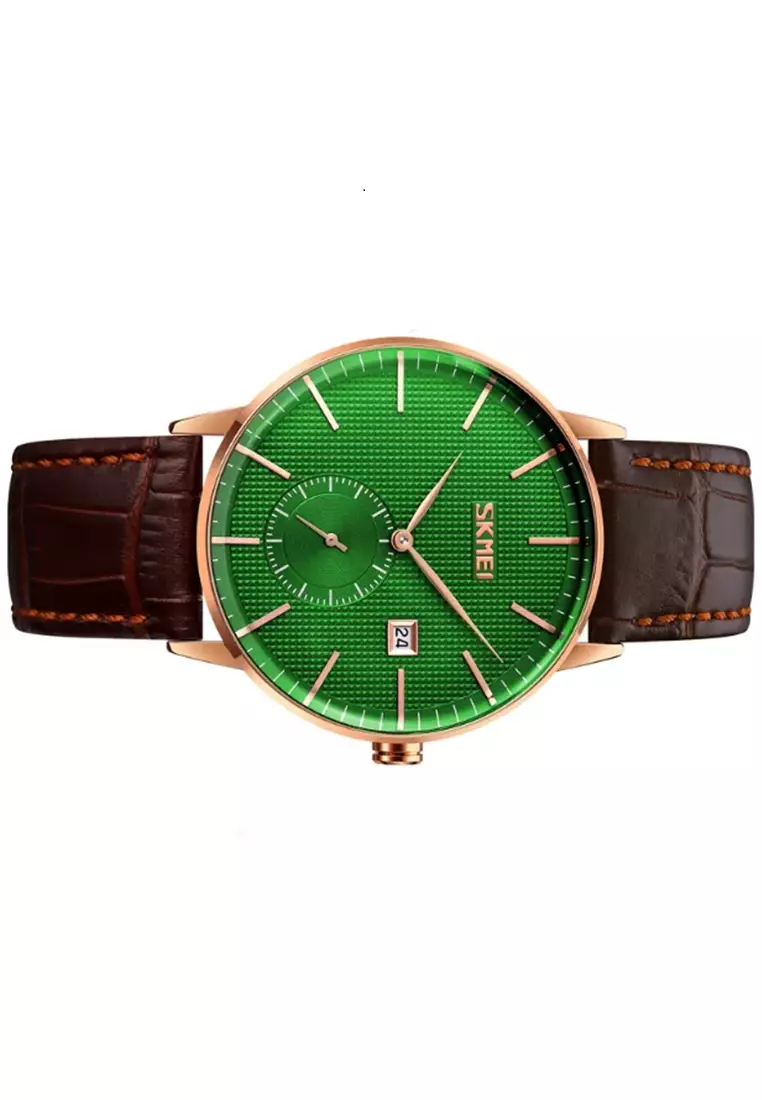 Jam Tangan Analog Pria Waterproof Strap Tali Material Leather BY88 ORIGINAL