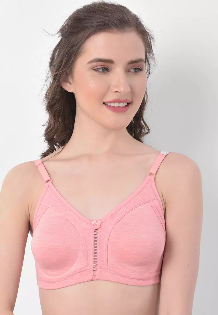 Buy Clovia Cotton Rich Non-Wired Spacer Cup T-Shirt Bra & High