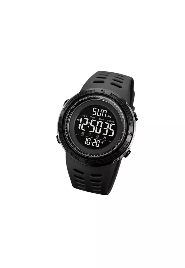 SKMEI Jam Tangan Pria Digital Sport Watch Chrono Dual Time Waterproof - 2070 - Black