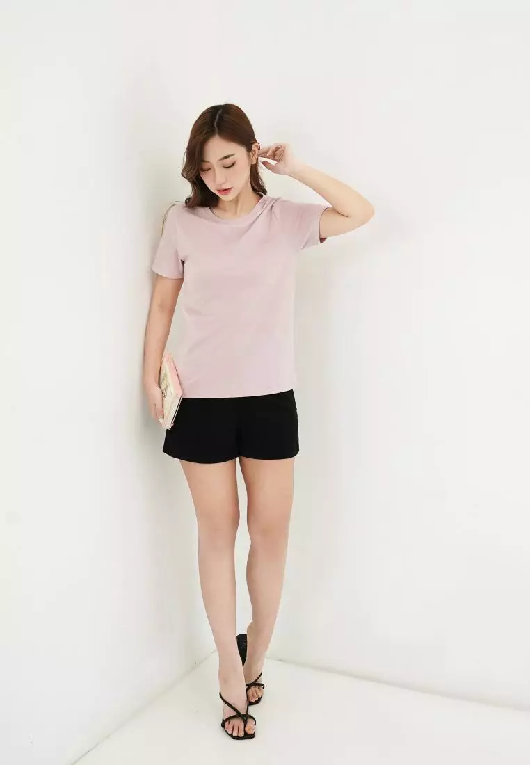 Kale Alice Soft Pink / Kaos Lengan Pendek Wanita Premium