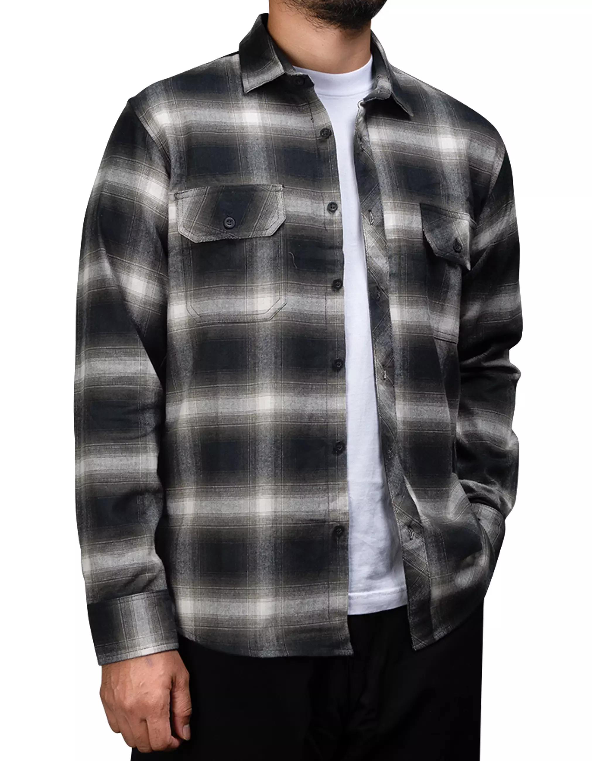 Gloaming Kemeja Flanel Veterano Panjang Draco Pria