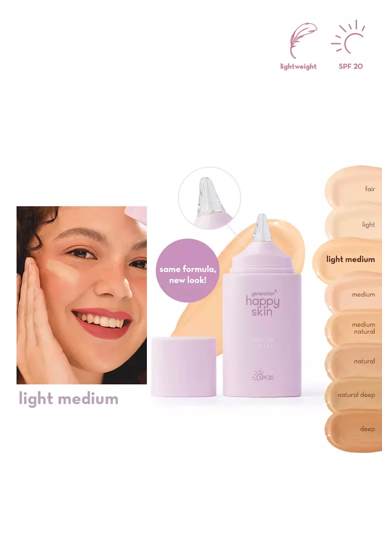 Discount on Happy Skin  shoes - SKU: Blurring Skin Tint SPF20 in Light-Medium