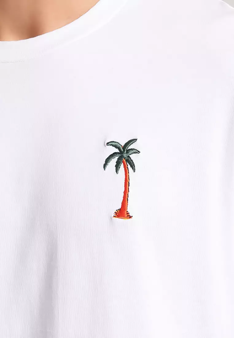 MANZONE - Kaos Lengan Pendek Pria Miller 01 Slim Fit - White Colour White