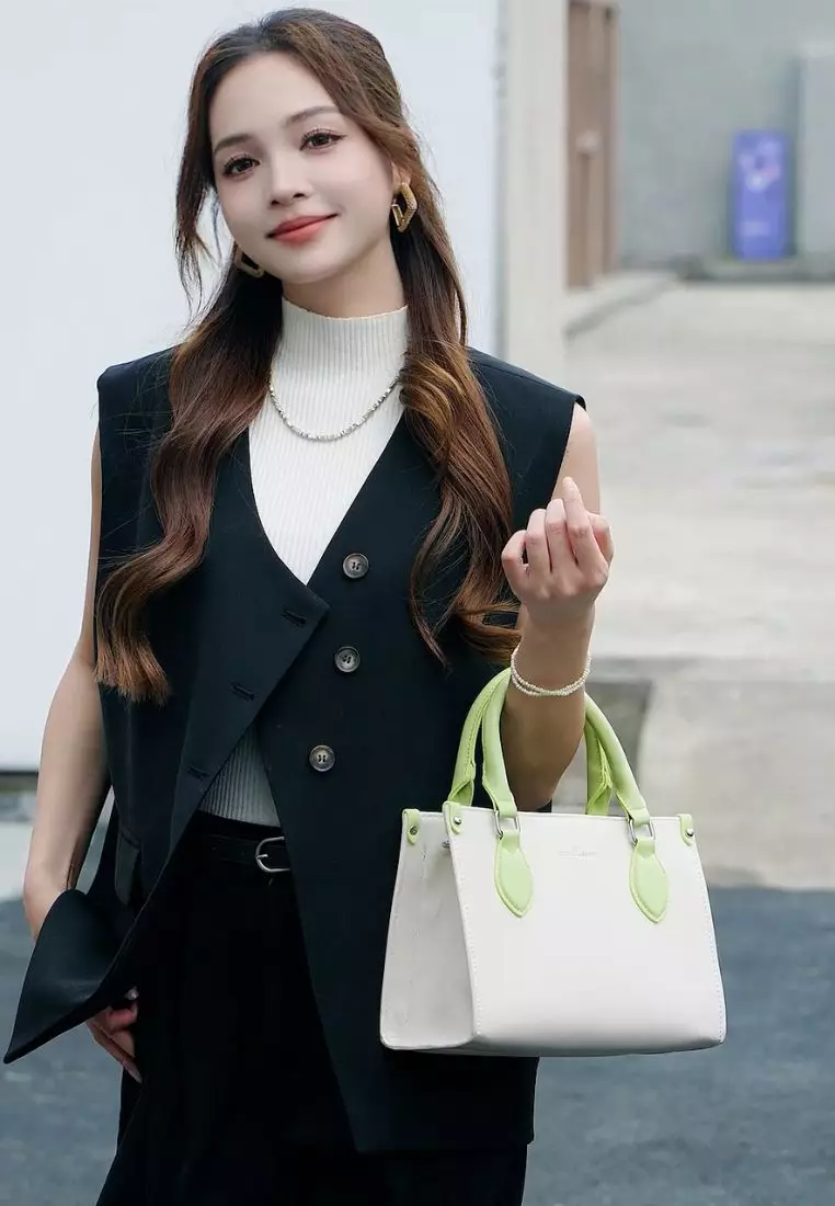 Women's Top Handle Bag / Sling Bag / Crossbody Bag (Tas Selempang / Tas Tangan) - Hijau