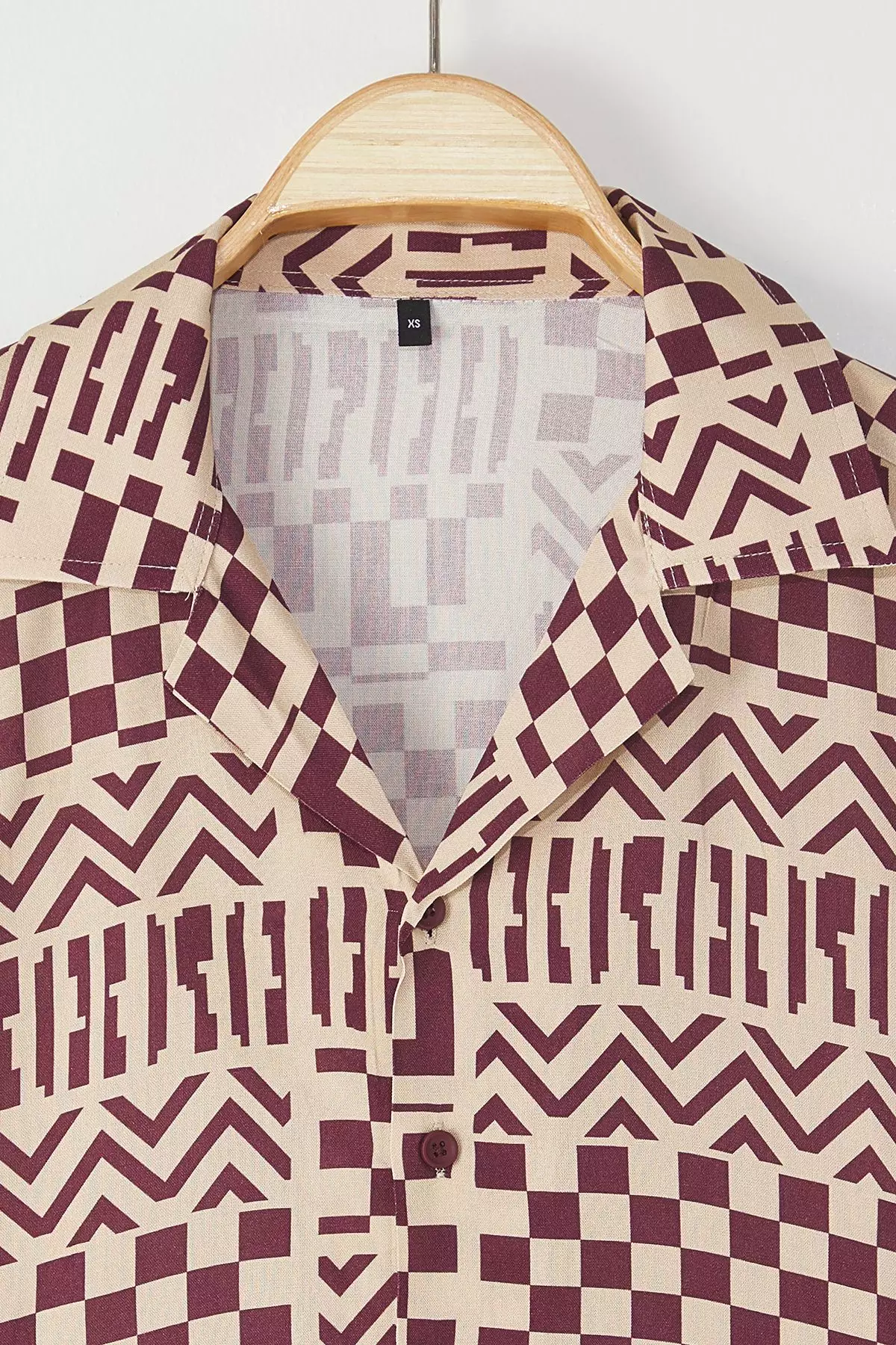 Beige Oversize Fit Loose Fit Shirt TMNSS25GO00066