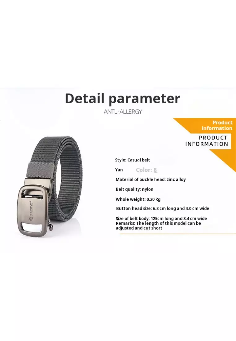 3.5CM Thickened Nylon Automatic Buckle Outdoor Belt
