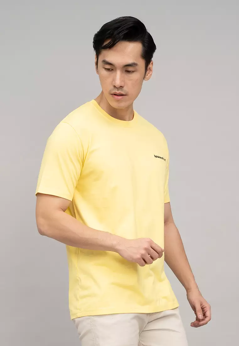 Houseofcuff T-shirt Kaos Polos Pendek Kuning Tersedia Size S-4XL