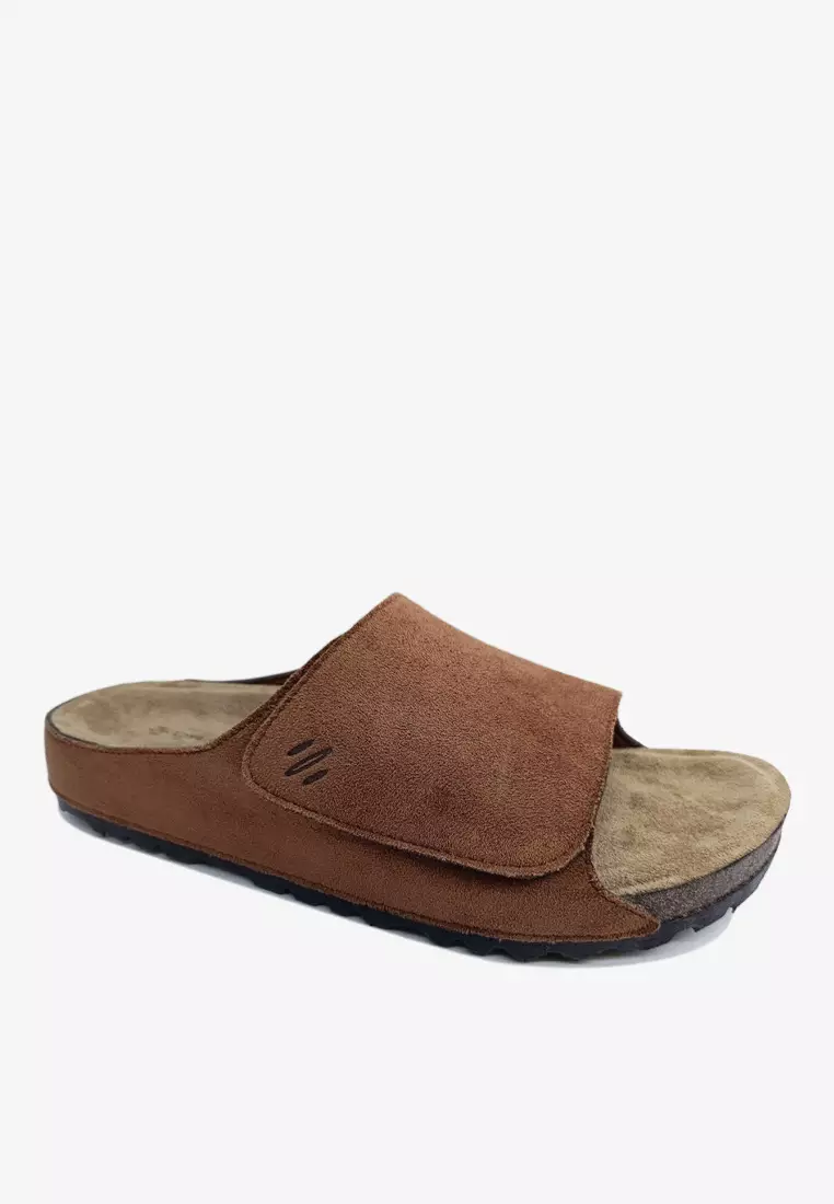 Dr. Cardin Men Cove Core Suede Comfort Sandals with Adjustable Strap D-SLB-8212