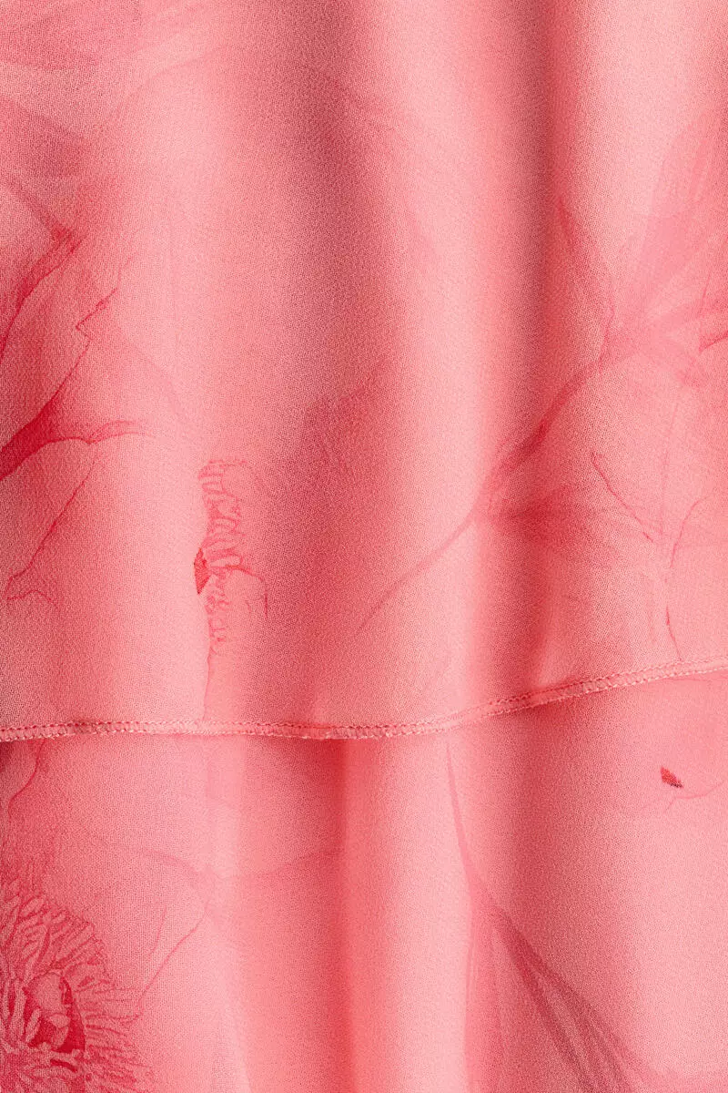 Asymmetric chiffon dress