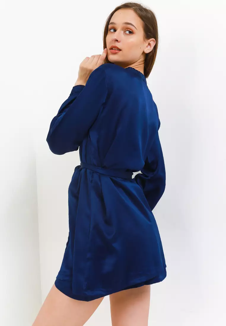 Kimono Satin Silk Seksi Sexy Couple Mens Set Tanktop Sleepwear