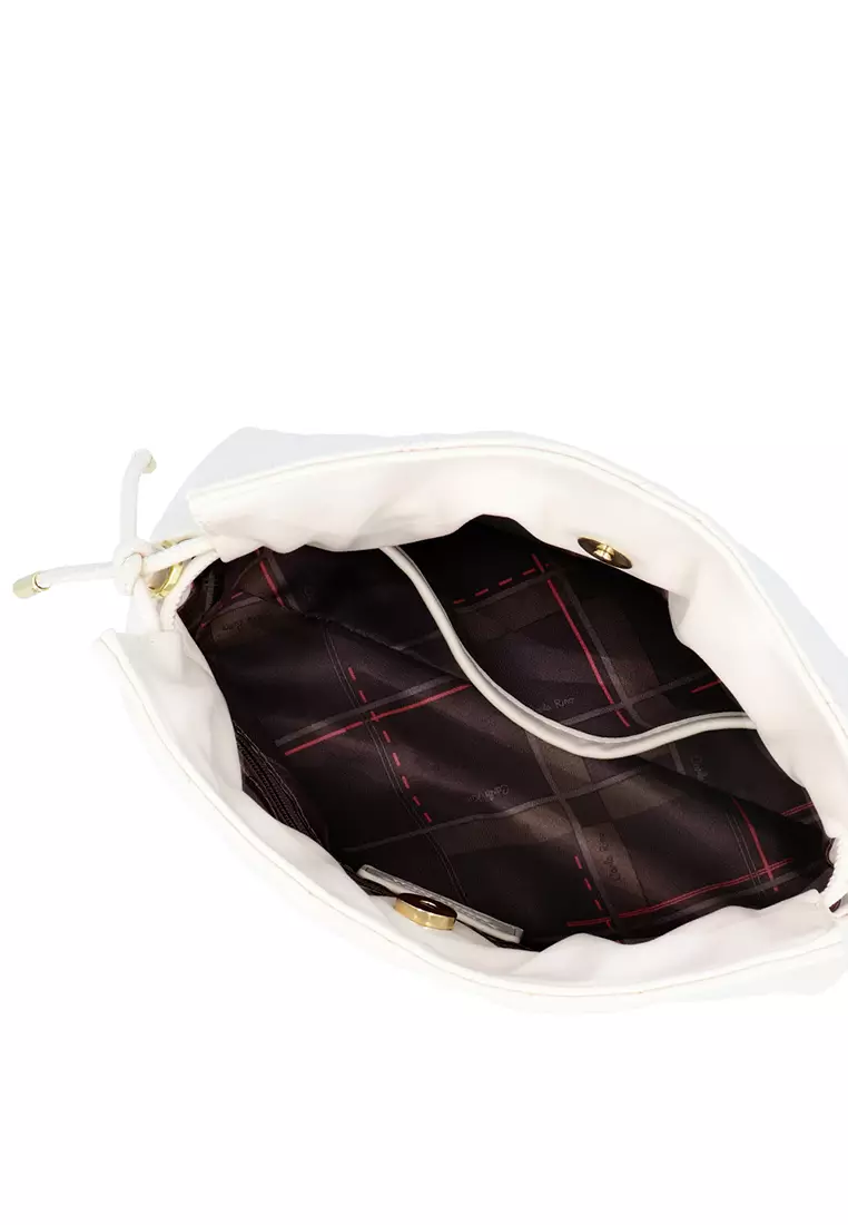 CR Abella Quilted Crossbody Bag - Nude