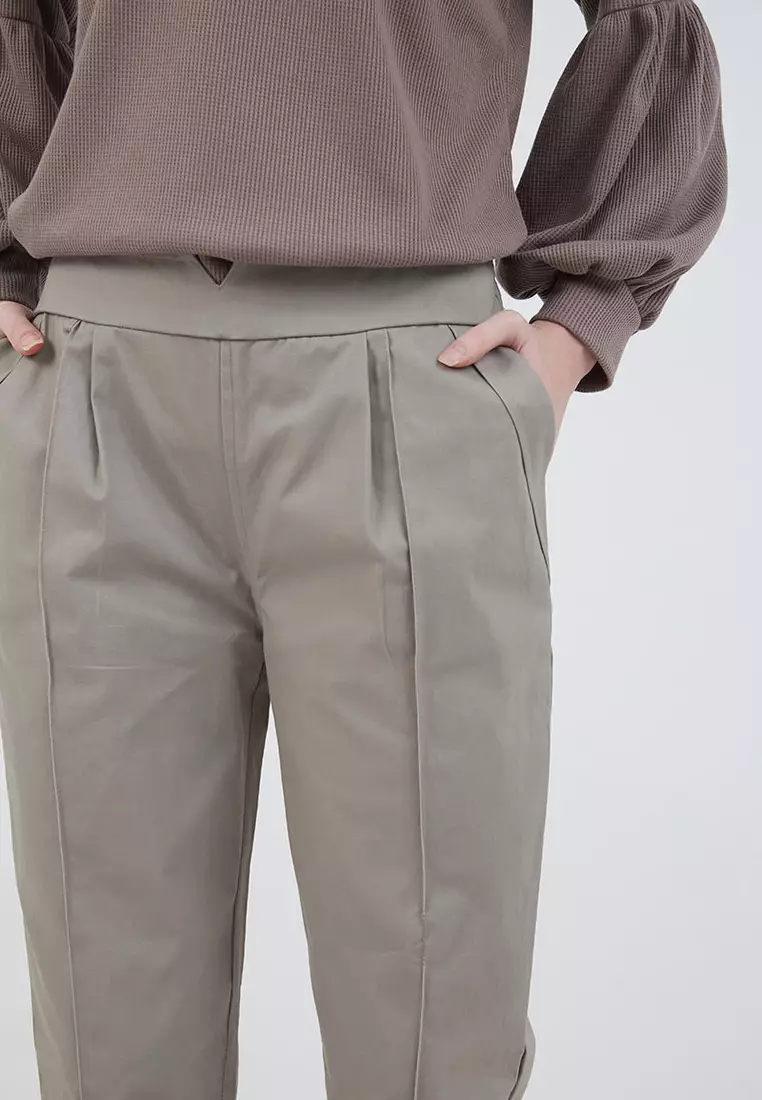 Sophie Macca Basic Pants Light Grey