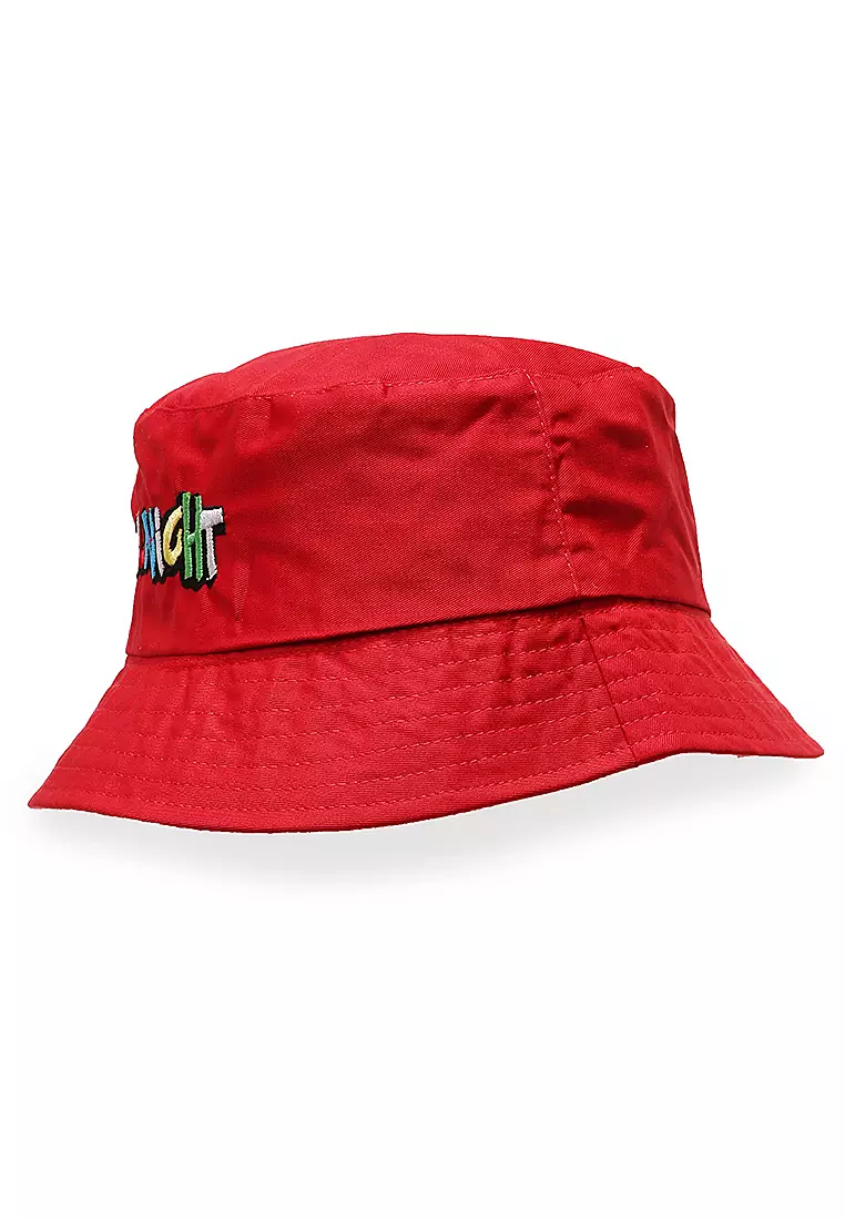 Zorke Bucket Hat Pria Casual Stylish Motive All Night Comfortable Material Drill ORIGINAL - Red