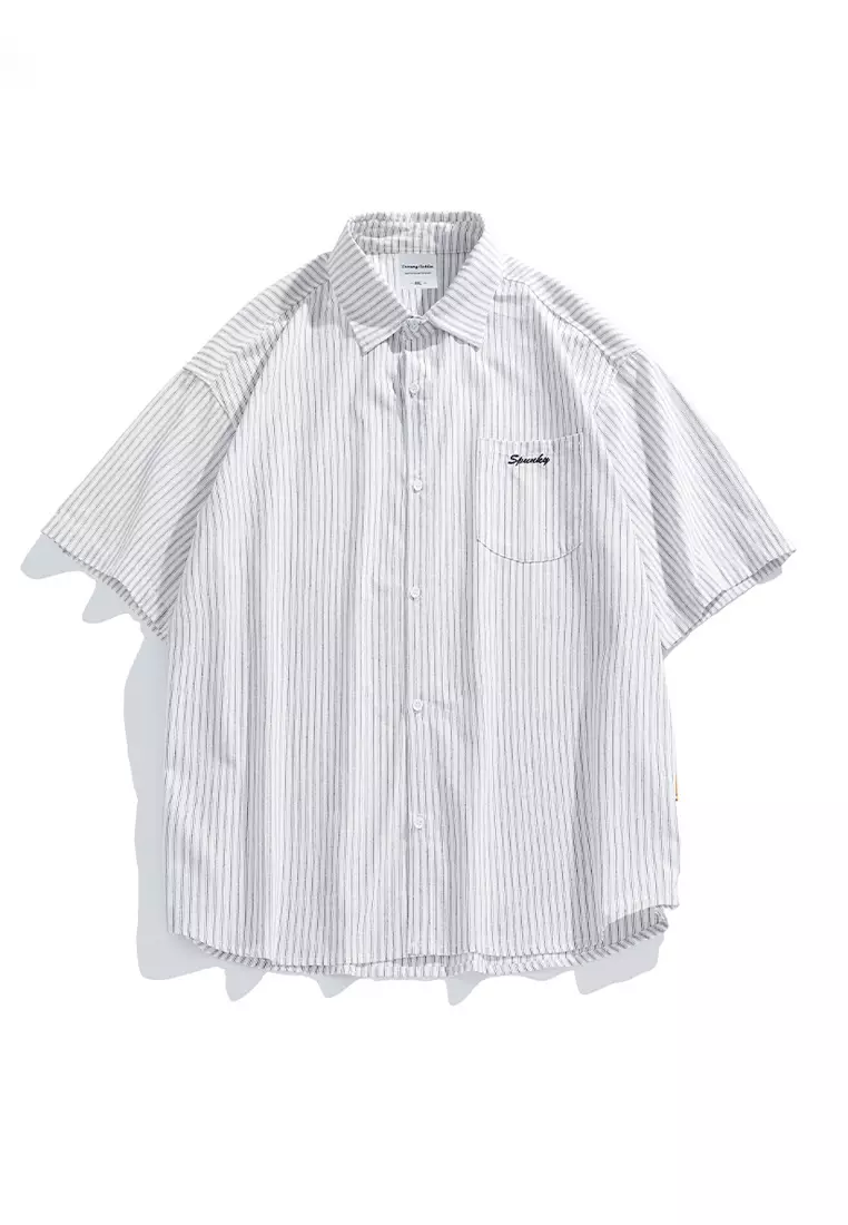 Buy Twenty Eight Shoes VANSA Simple Striped Short Sleeve Shirt VCM