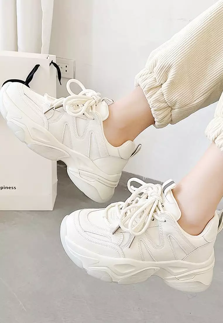 Buy Twenty Eight Shoes VANSA Cow Leather Color Block Platform