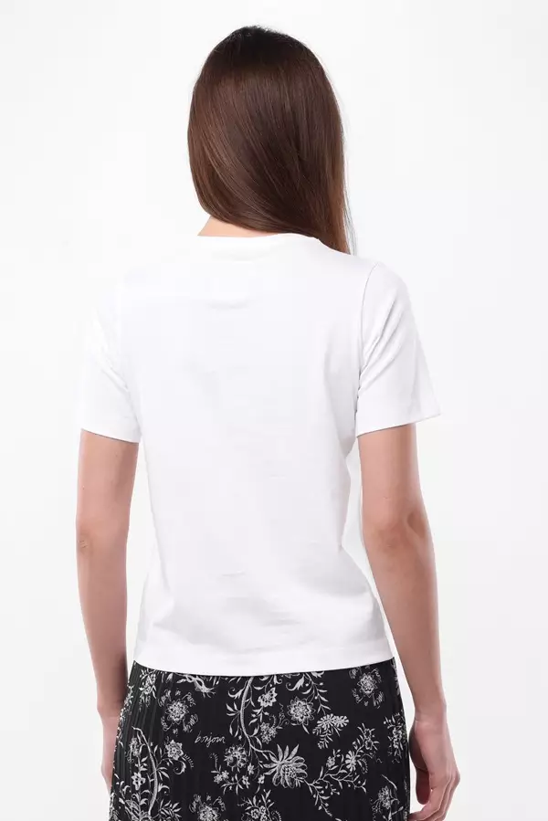 Minimal x Emily in Paris - Margot Graphic Tee - White