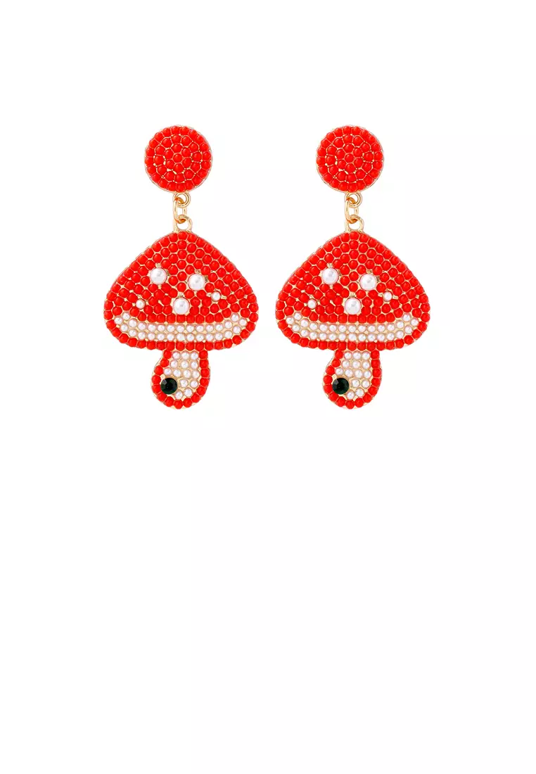 Cute store red earrings