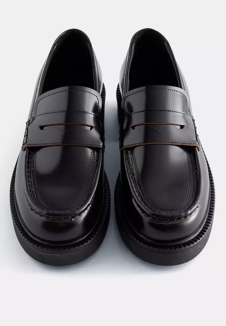 Chunky Leather Loafers